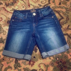 Justice denim shorts